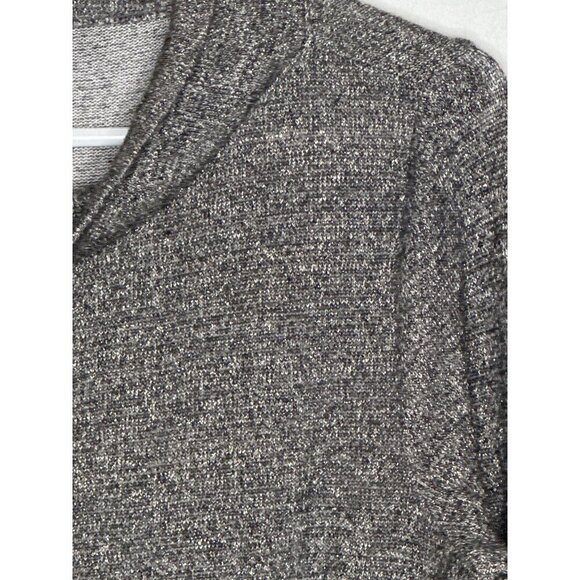 Talbots women’s grey gold long sleeve cowl neck tunic top size m - Picture 3 of 8